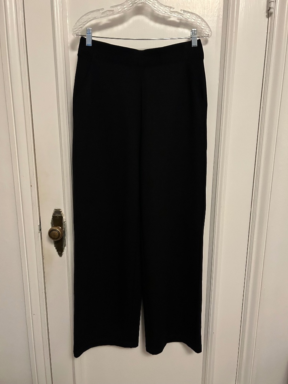 Max Studio Black Pull On Wide Leg Pants Size Medium